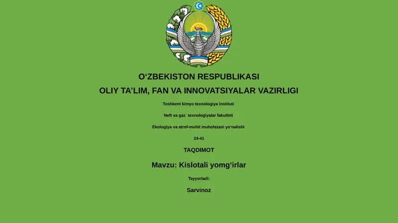 Kislotali yomgʻirlar 1