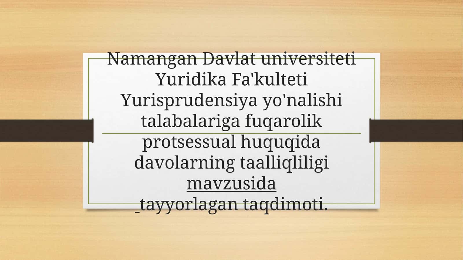FUQAROLIK ISHLARINING TAALUQLILIGI 1