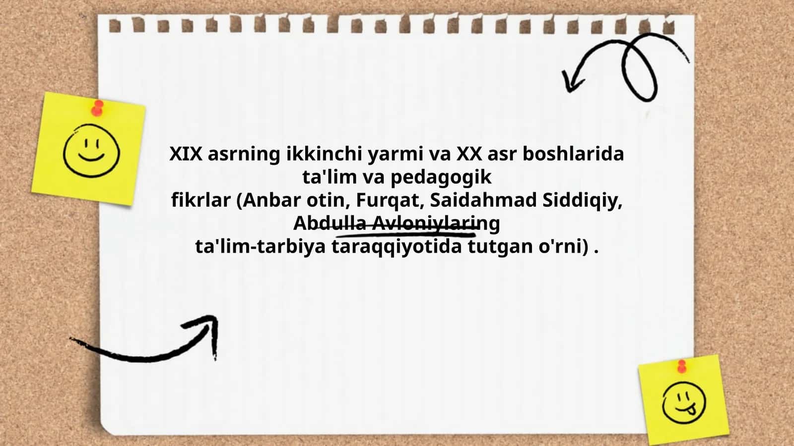 XIX asrning ikkinchi yarmi va XX asr boshlarida ta'lim va pedagogik fikrlar 1