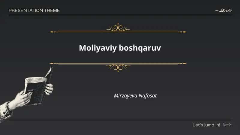 Moliyaviy rejalashtirish va nazorat 1