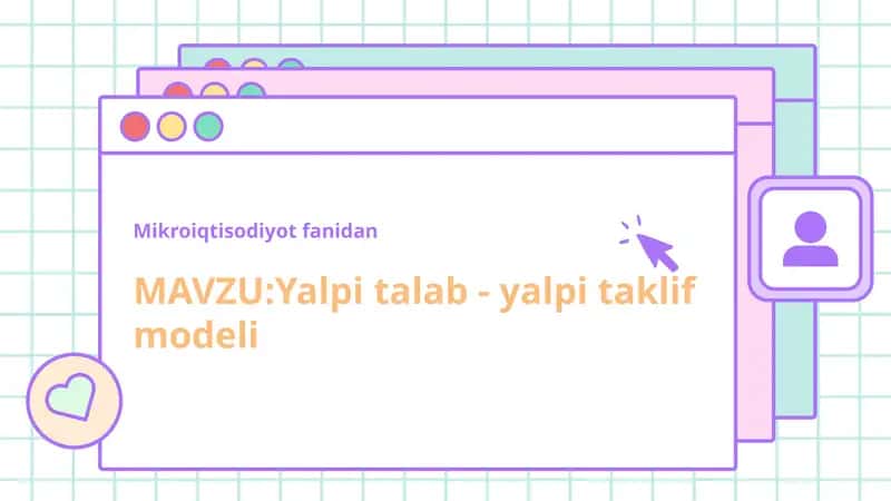 Yalpi talab - yalpi taklif modeli 1