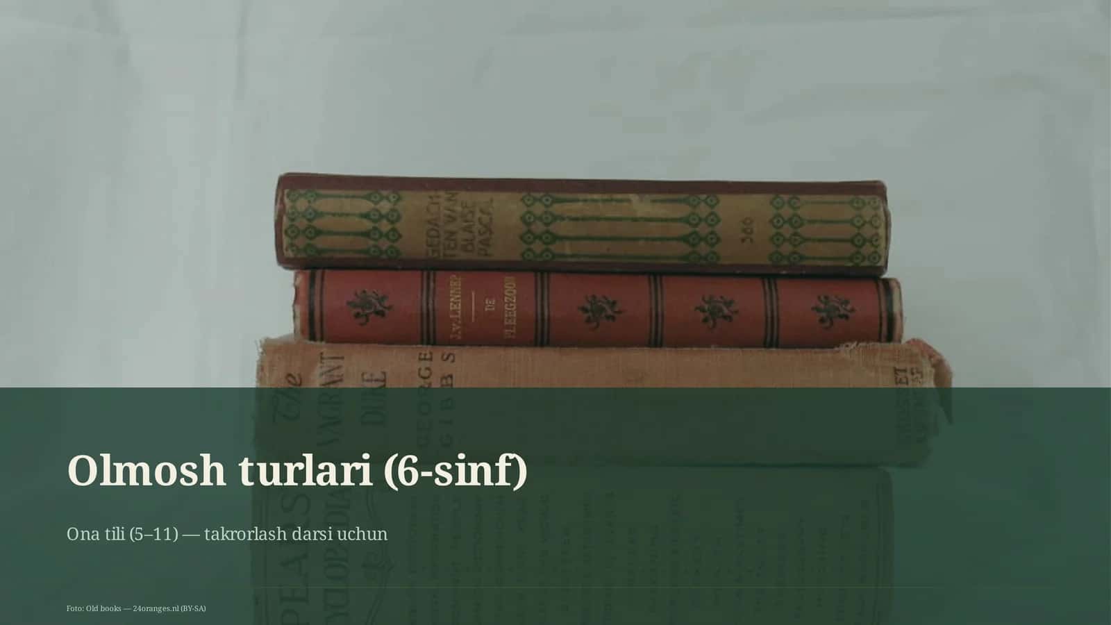 Olmosh turlari (6-sinf) 1