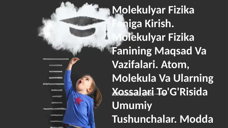 Molekulyar Fizika Faniga Kirish 1