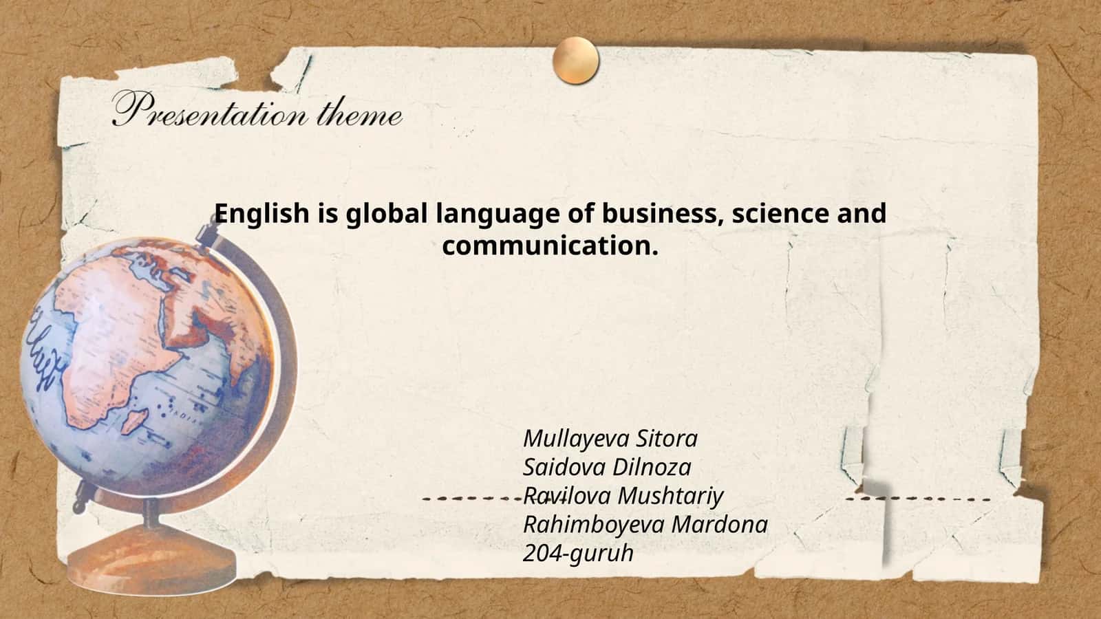 The Role of English in International Business Transactions 1
