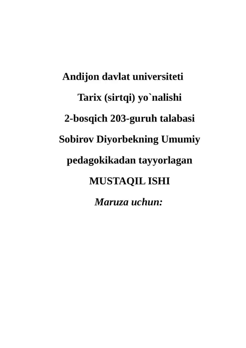 Ta’lim metodlari tushunchasi 1
