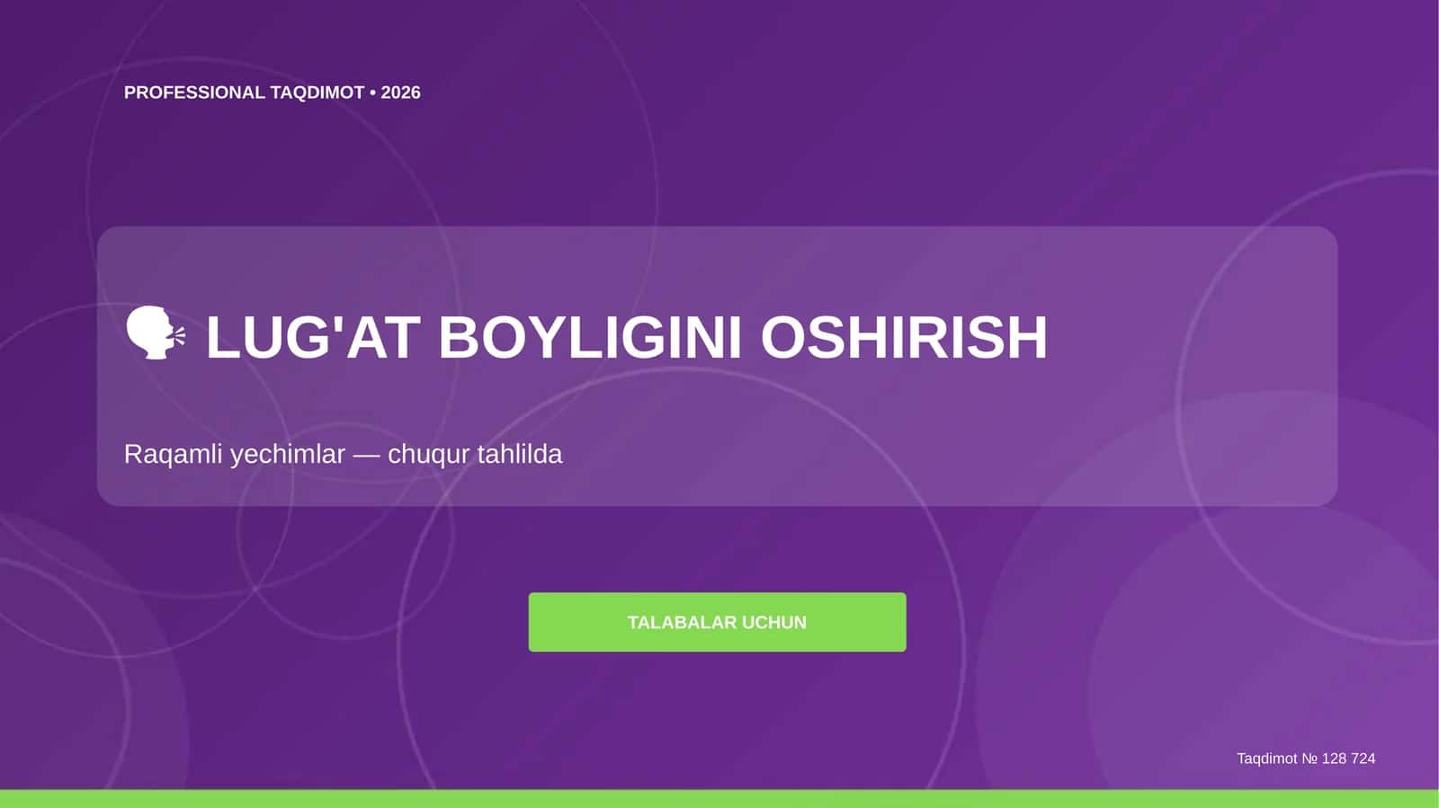 Lug'at Boyligini Oshirish: Raqamli Yechimlar 1