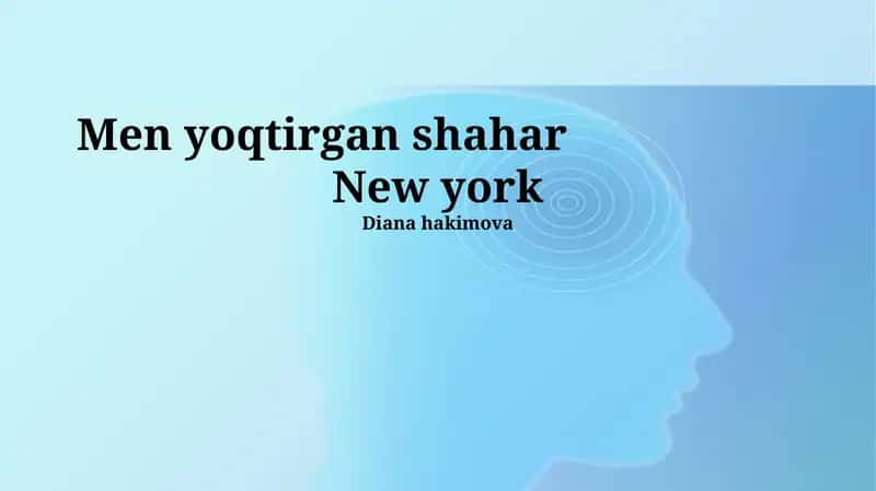 Men yoqtirgan shahar 1