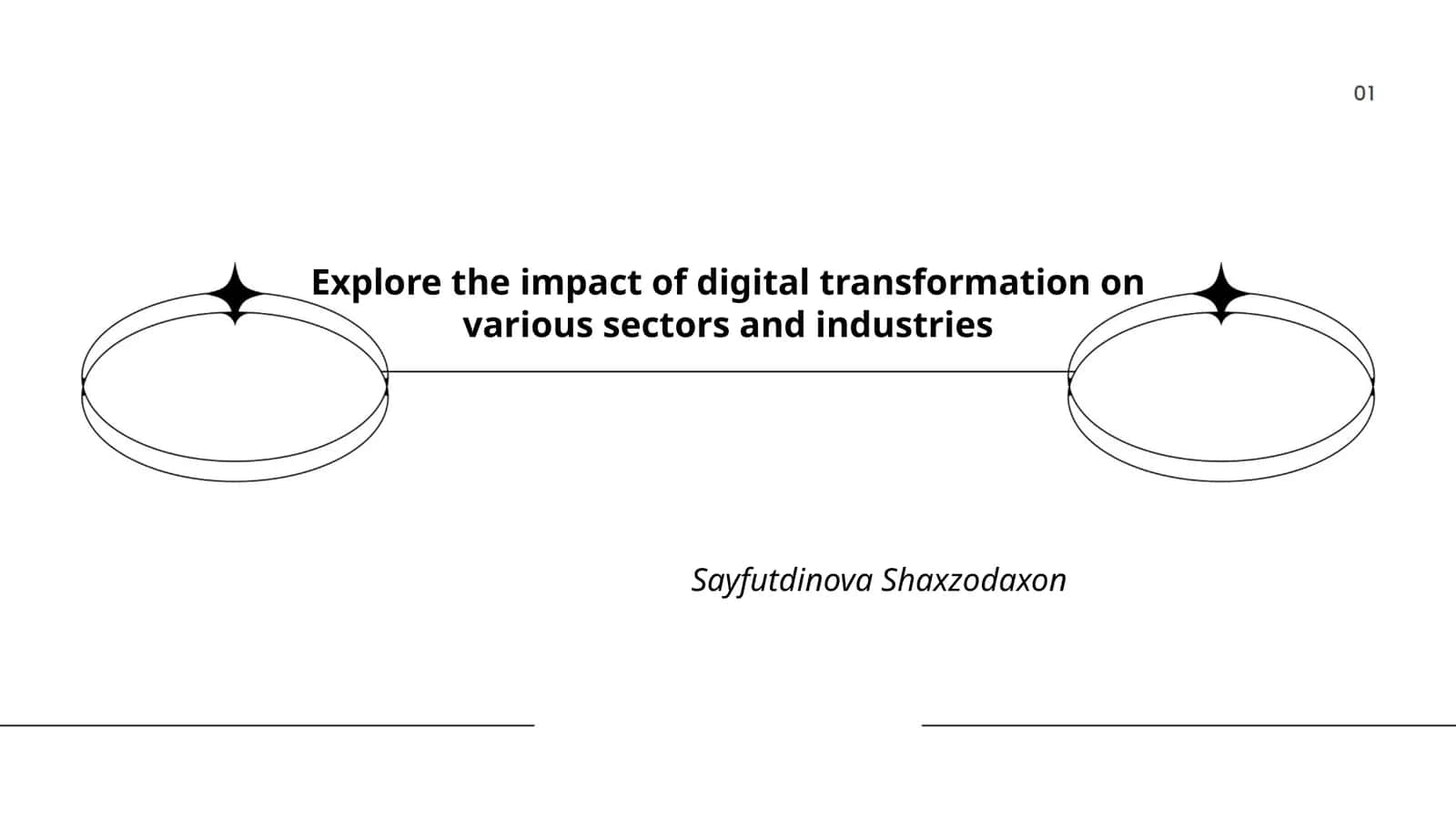 Plan: The Role of Digital Transformation in the Healthcare Sector 1