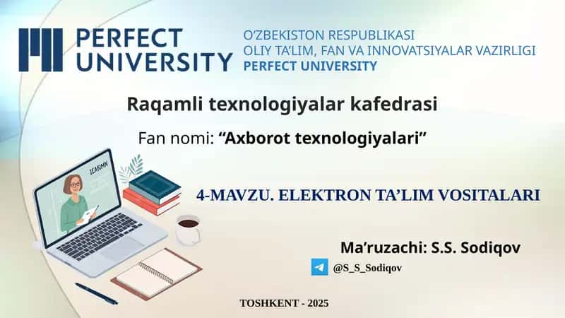 ELEKTRON TA’LIM VOSITALARI 1