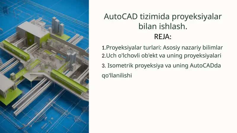 Proyeksiyalar bilan ishlash 1
