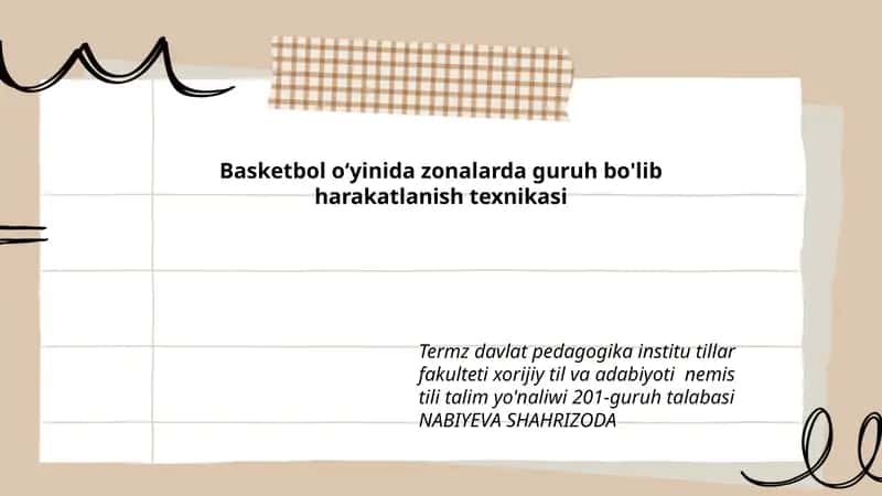 Zonalarda Guruh Bo'lib Harakatlanish Texnikasi 1