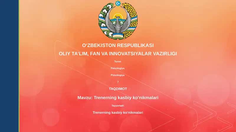 Trenerning kasbiy ko'nikmalari 1