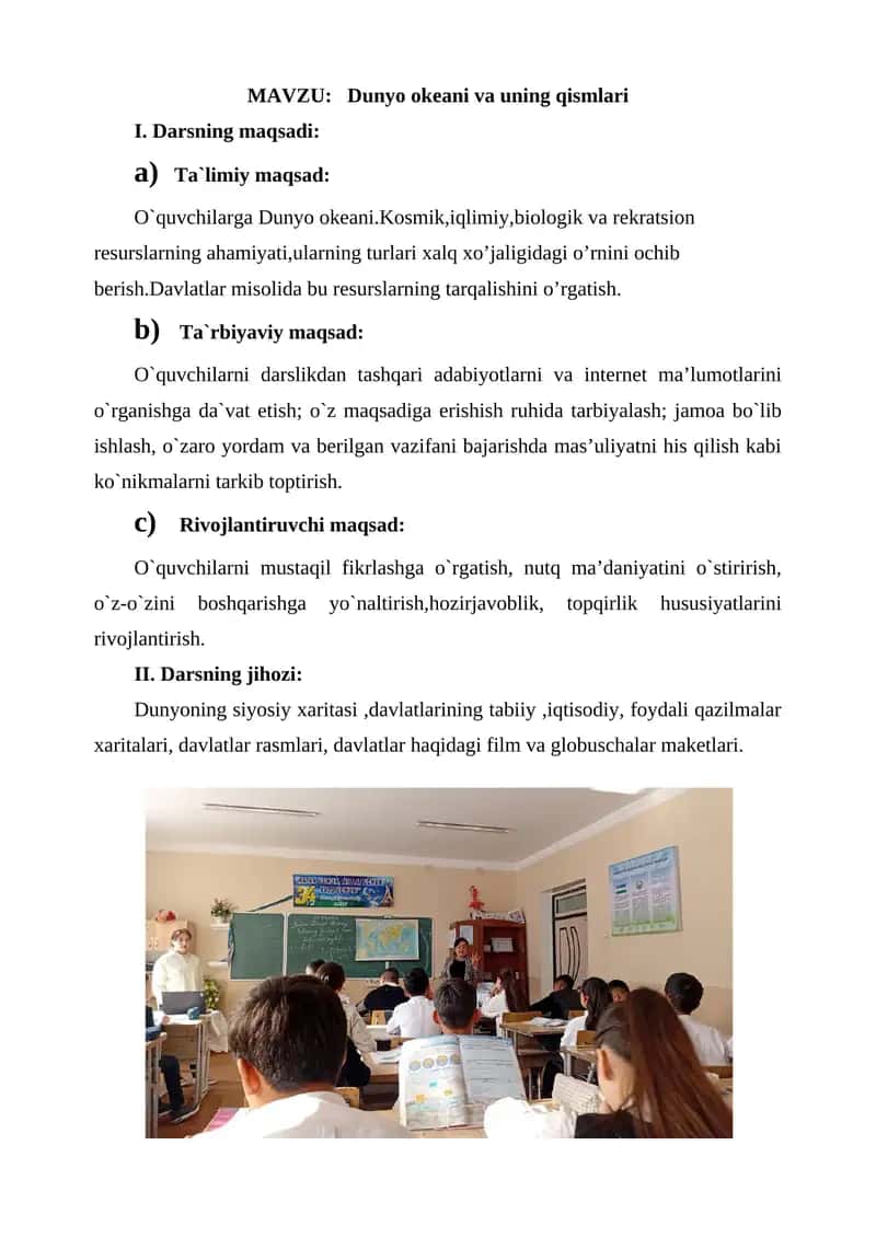 Dunyo okeani va uning qismlari 1