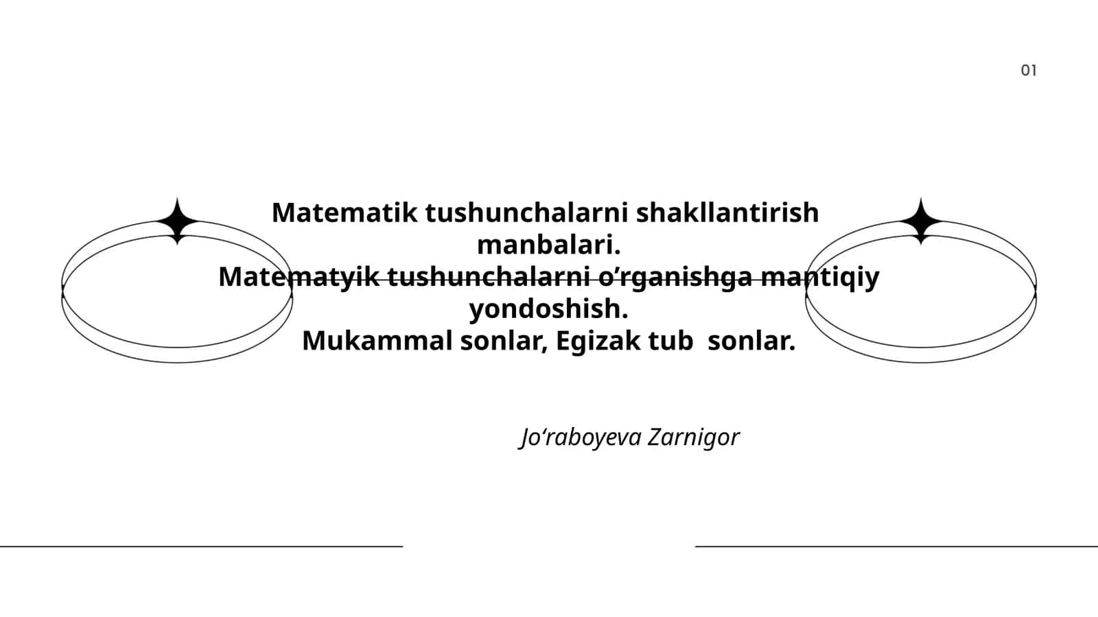Matematik tushunchalarni shakllantirish manbalari 1