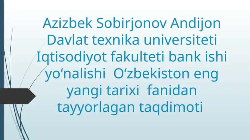 Oʻzbekiston va Jahon hamjamiyati 1