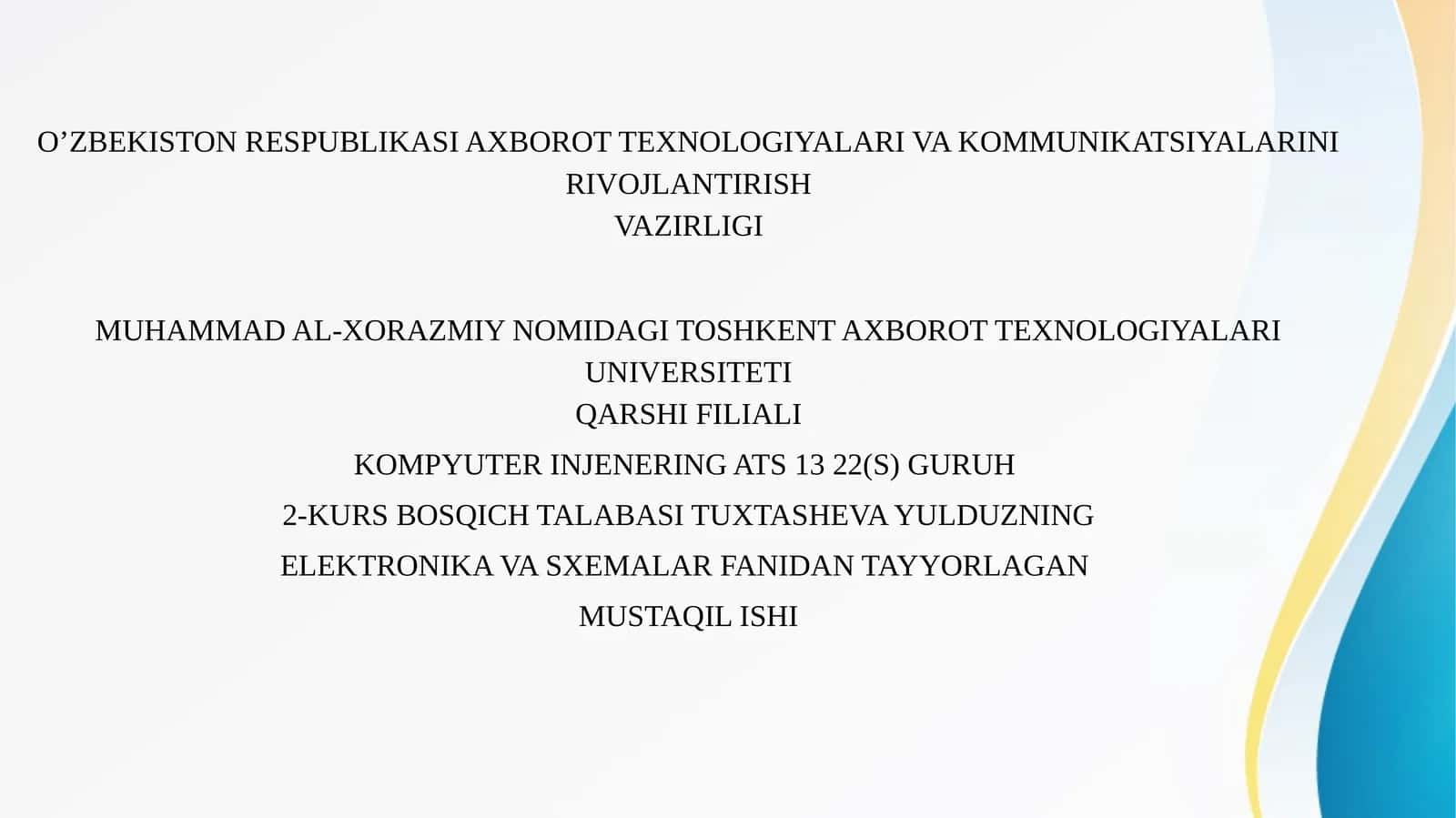 Impedans va to’liq elektr o’tkazuvchanlik 1