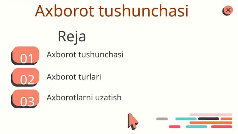 Axborot tushunchasi 1