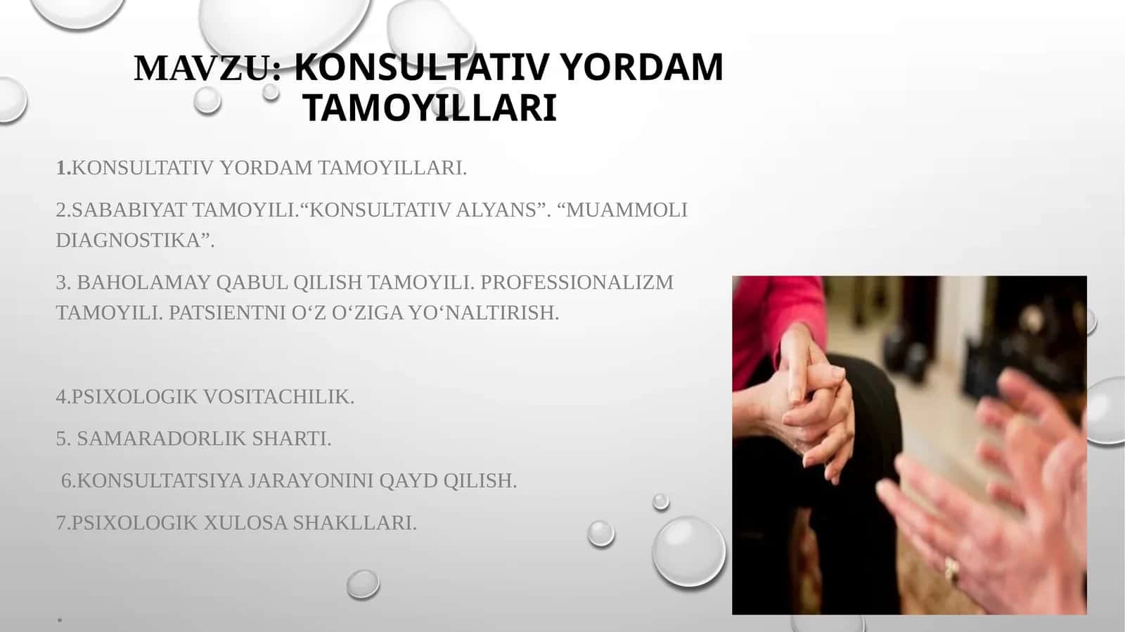 KONSULTATIV YORDAM TAMOYILLARI 1