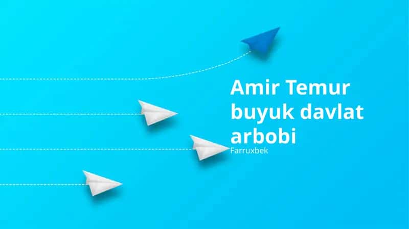Amir Temur buyuk davlat arbobi 1
