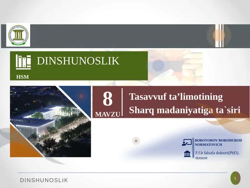 Dinshunoslik 1