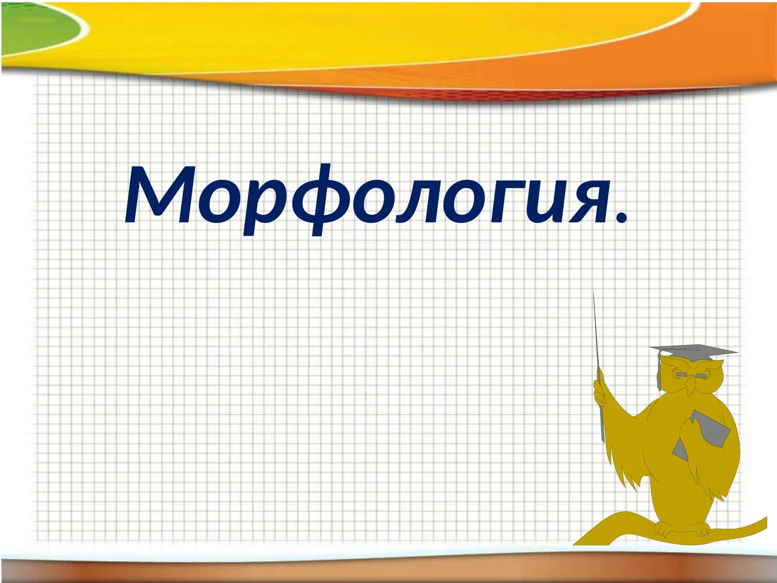 Морфология. 1