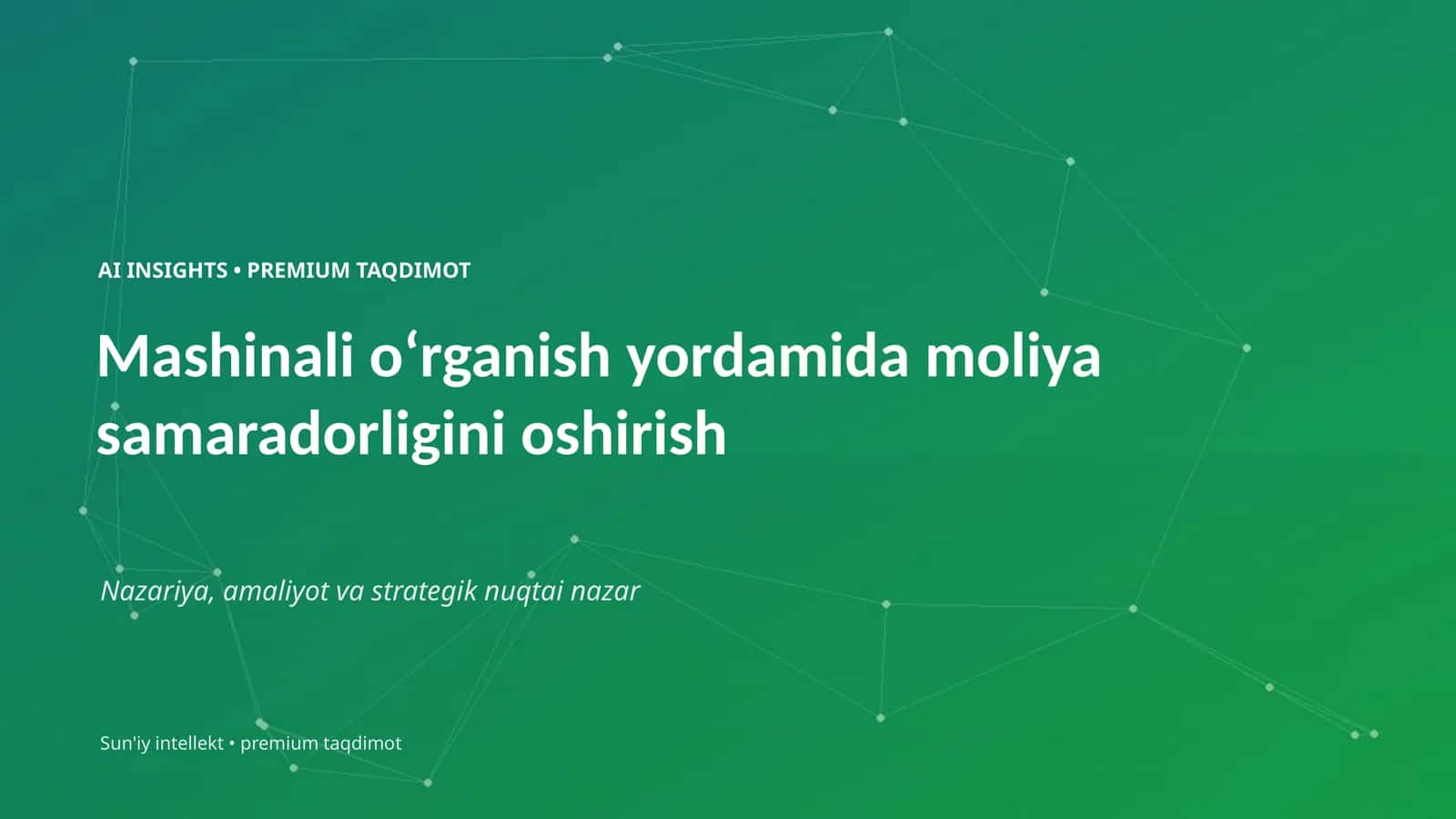 AI INSIGHTS • PREMIUM TAQDIMOT 1