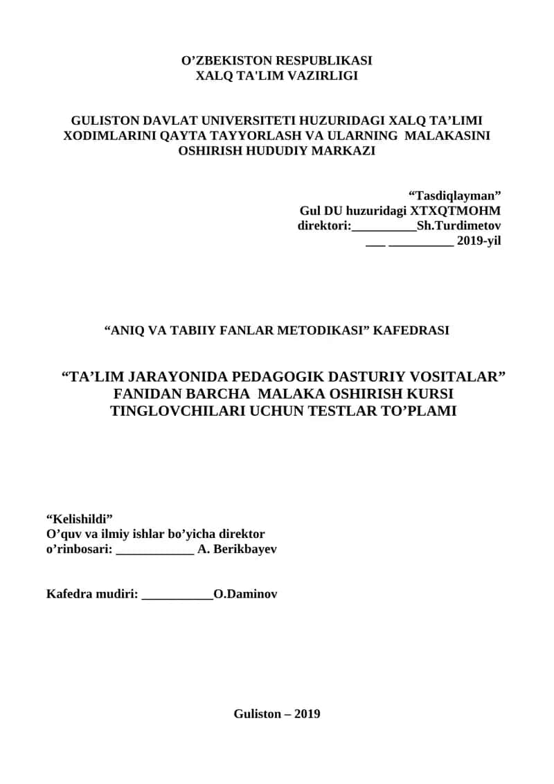TA’LIM JARAYONIDA PEDAGOGIK DASTURIY VOSITALAR 1
