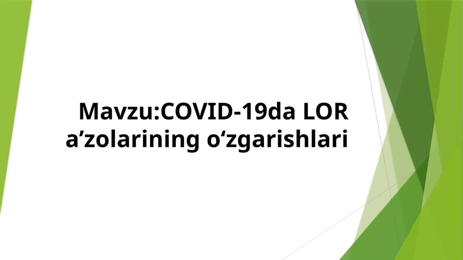 COVID-19da LORa’zolariningo‘zgarishlari 1