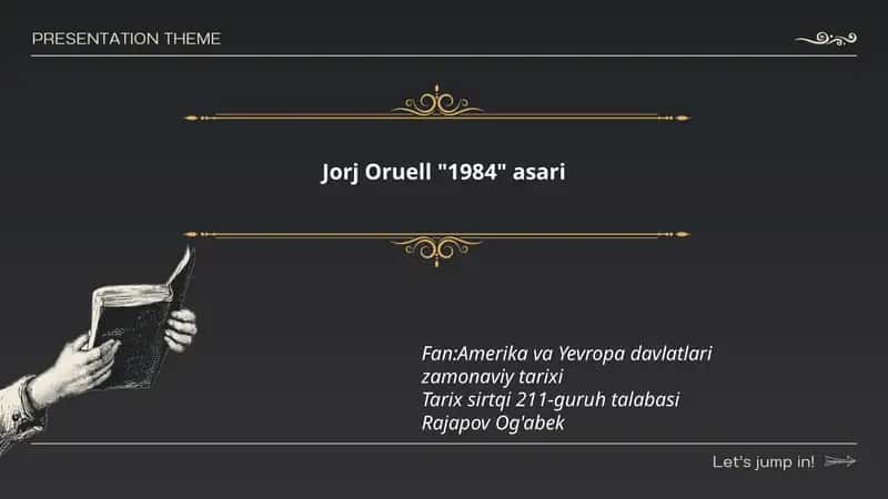 Jorj Oruell "1984" asari 1