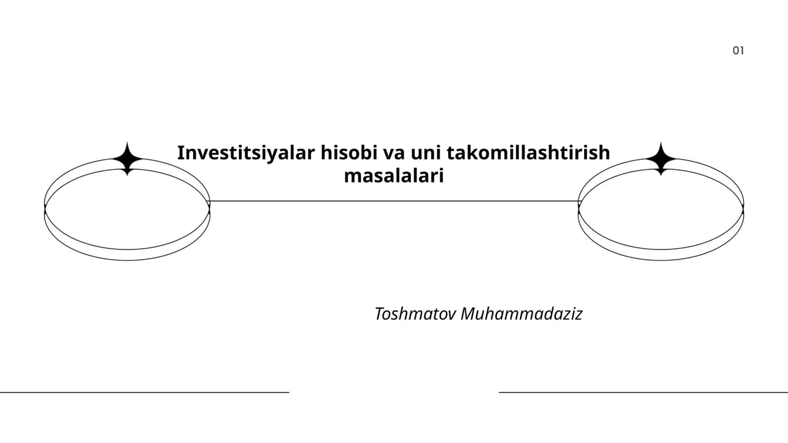 Investitsiyalar hisobi va uni takomillashtirish masalalari 1