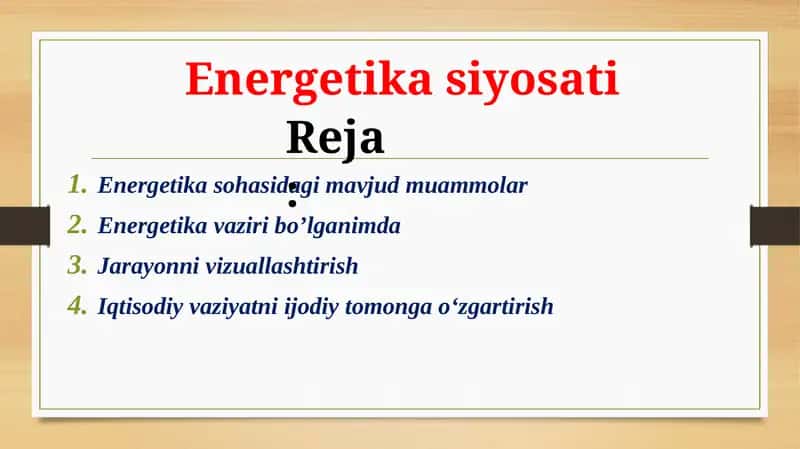 Energetika siyosati 1