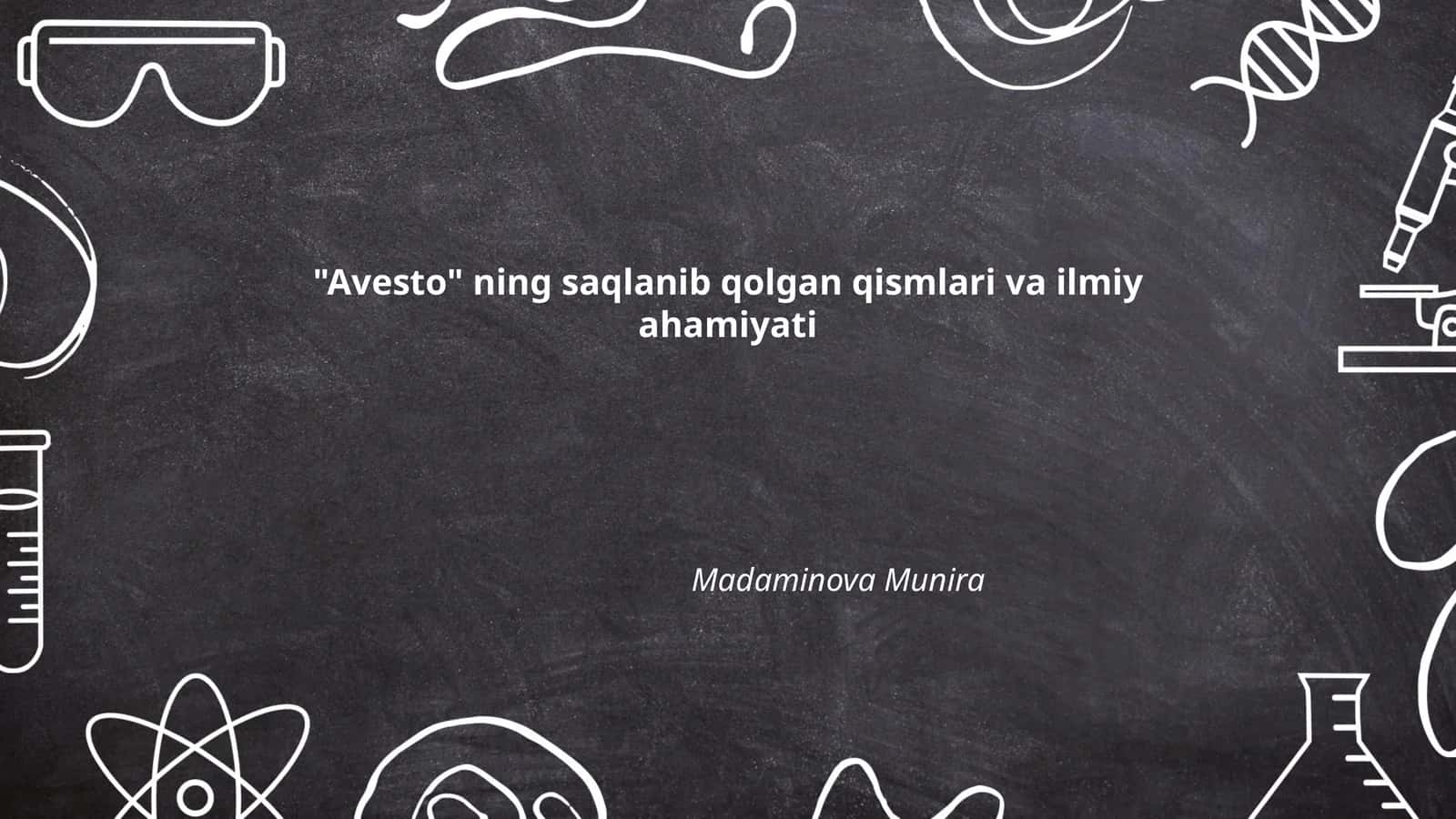 Saqlanib qolgan Avesto matnlari 1