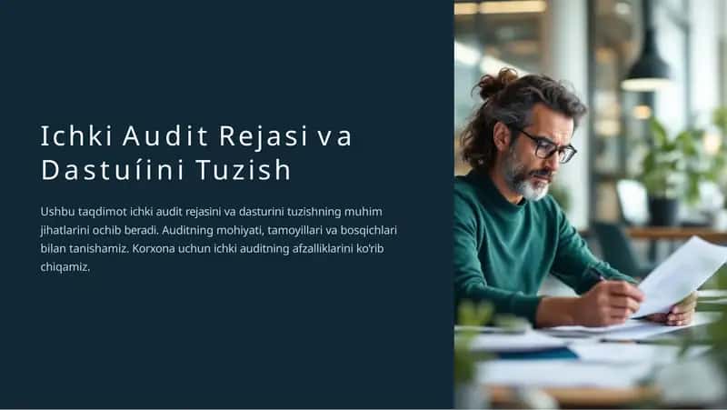 Ichki Audit Rejasi va Dastuíini Tuzish 1