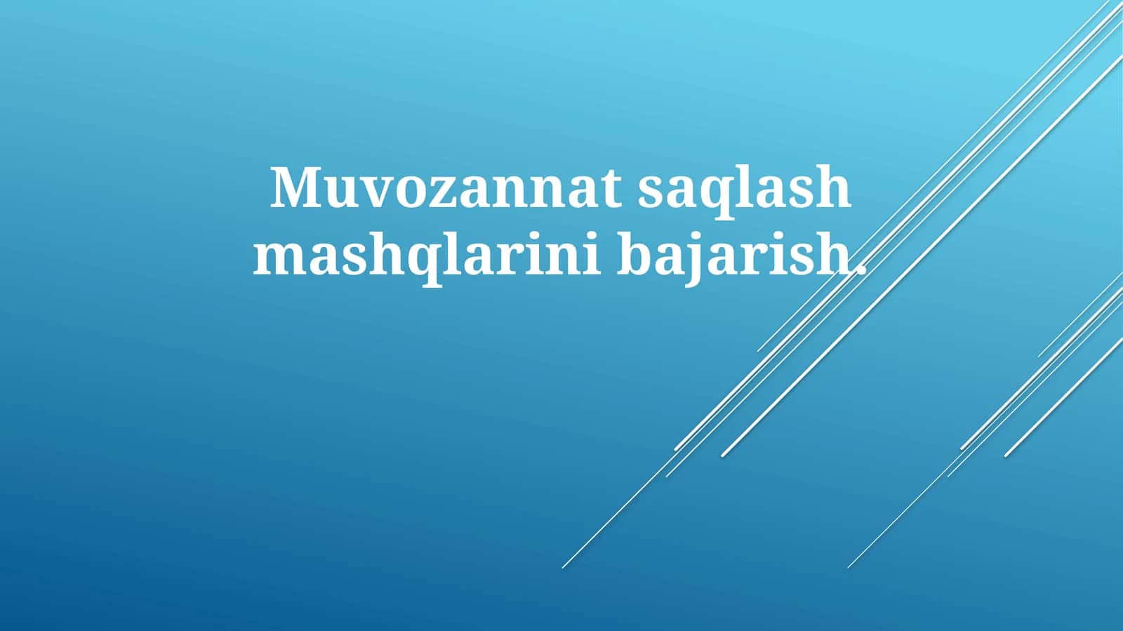 Xotira Texnikalari va Usullari 1