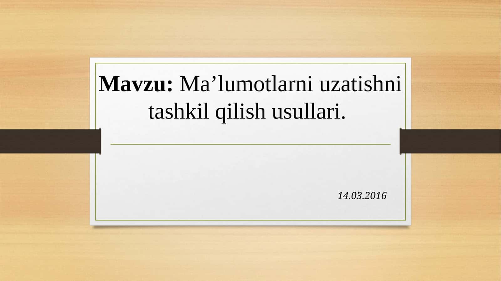 Kompyutеr Tarmoqlari Arxitеkturasi 1
