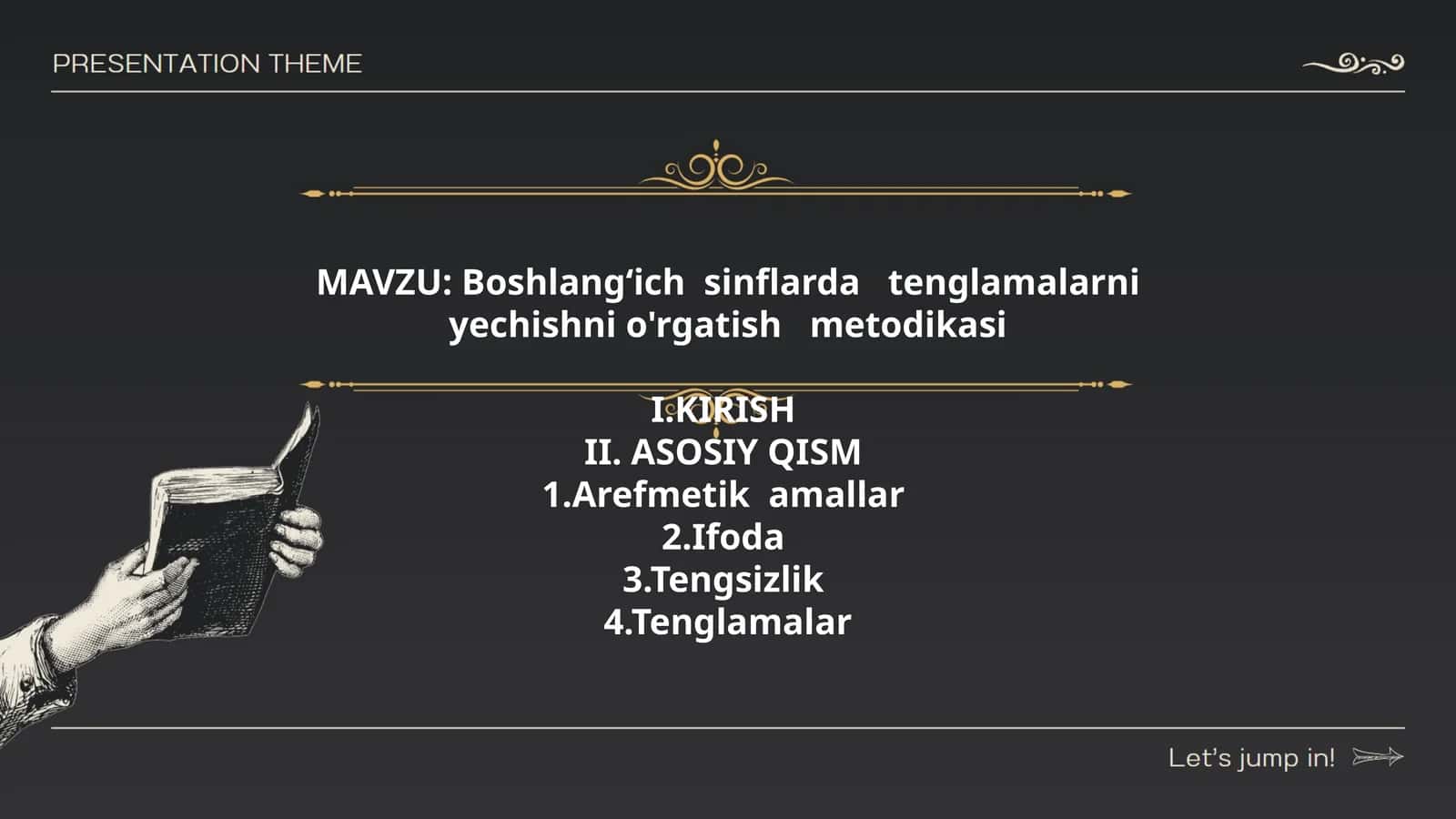 Boshlang‘ich sinflarda tenglamalarni yechishni o'rgatish metodikasi 1