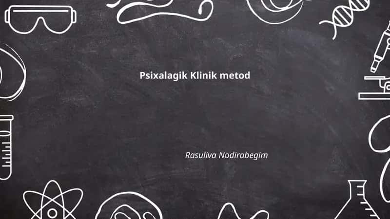 Psixalagik Klinik metod 1
