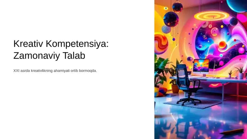 Kreativ Kompetensiya: Zamonaviy Talab 1