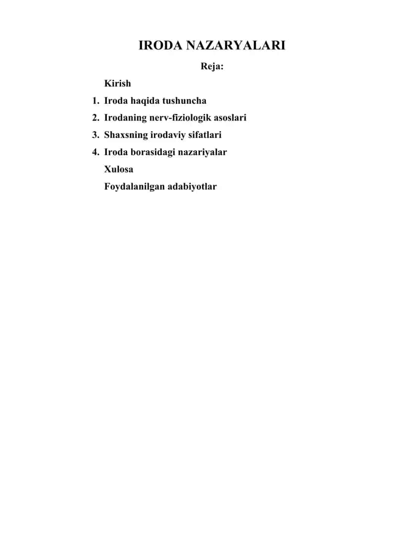 iroda nazaryalari 1