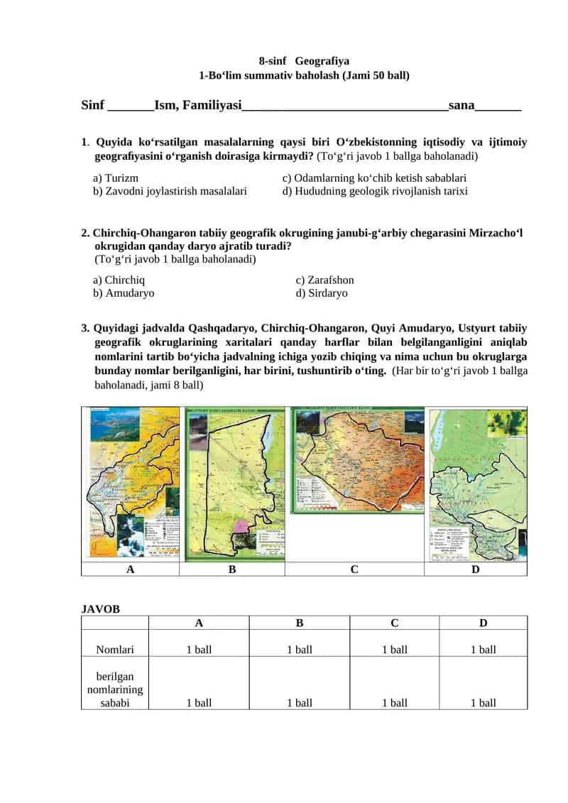 8-sinf Geografiya 1