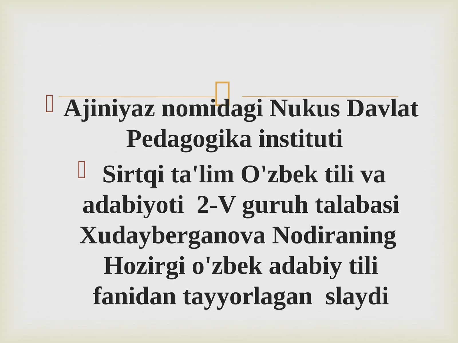 O`ZBEK ADABIY TILINING ME`YORLARI 1
