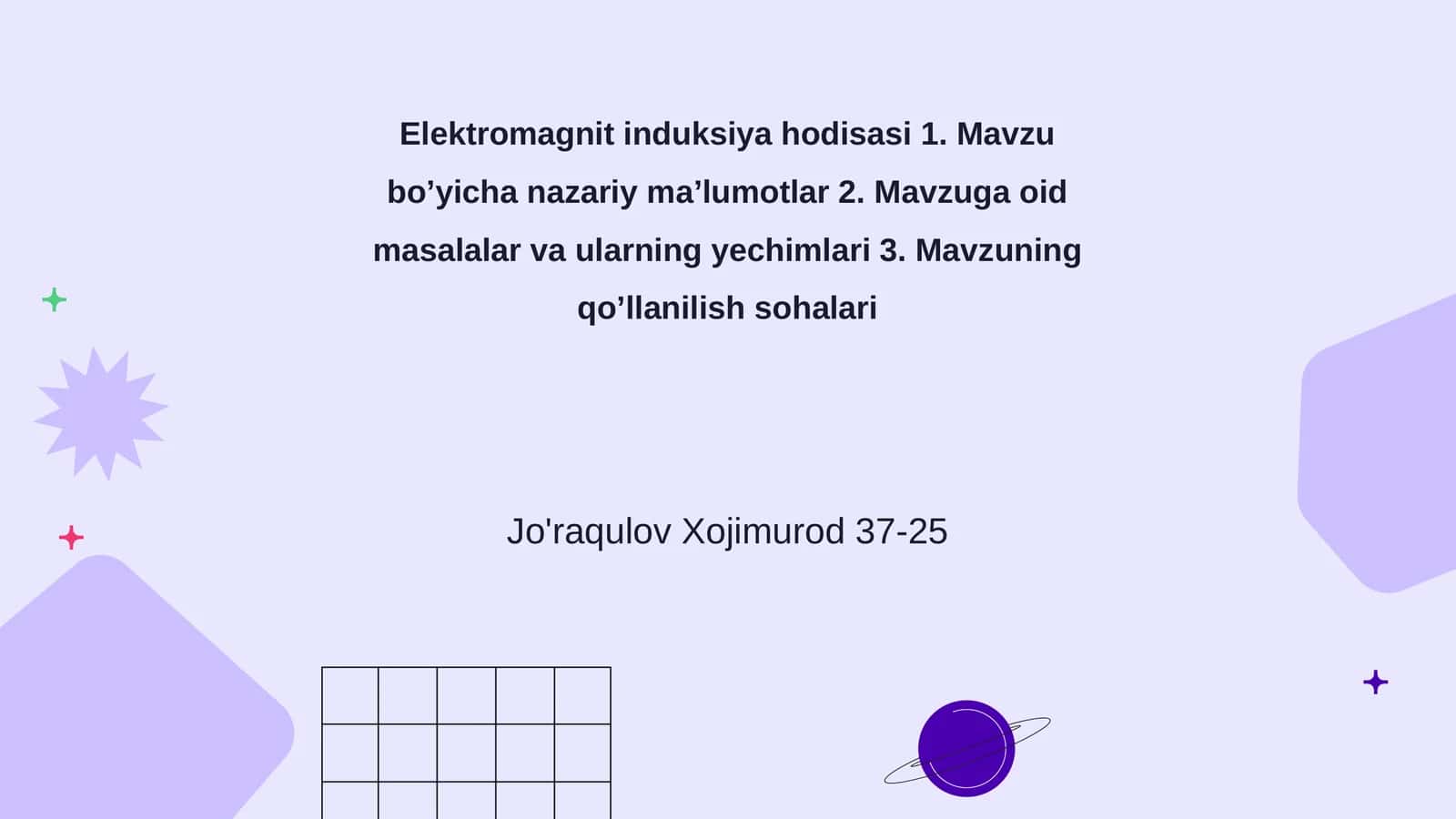 Elektromagnit induksiya hodisasi 1