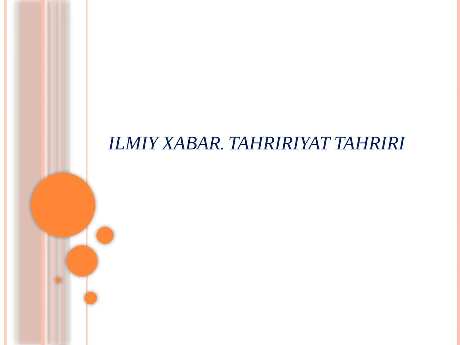 Ilmiy tadbir turlari 1