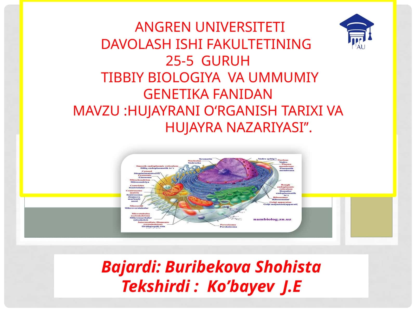 Hujayranio'rganish ta'limi 1