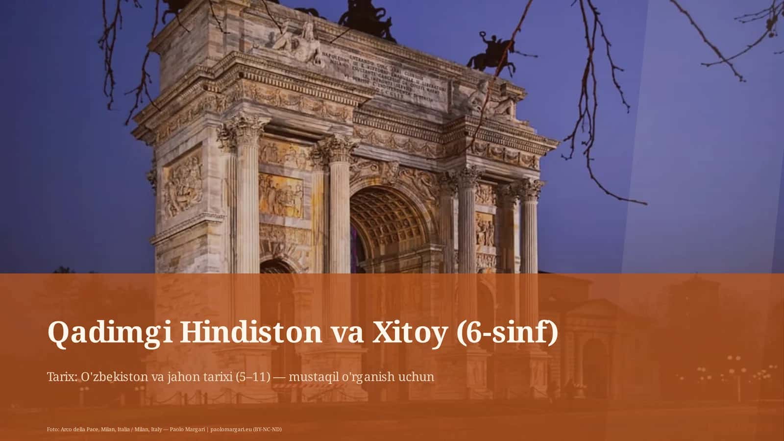 Qadimgi Hindiston va Xitoy (6-sinf) 1