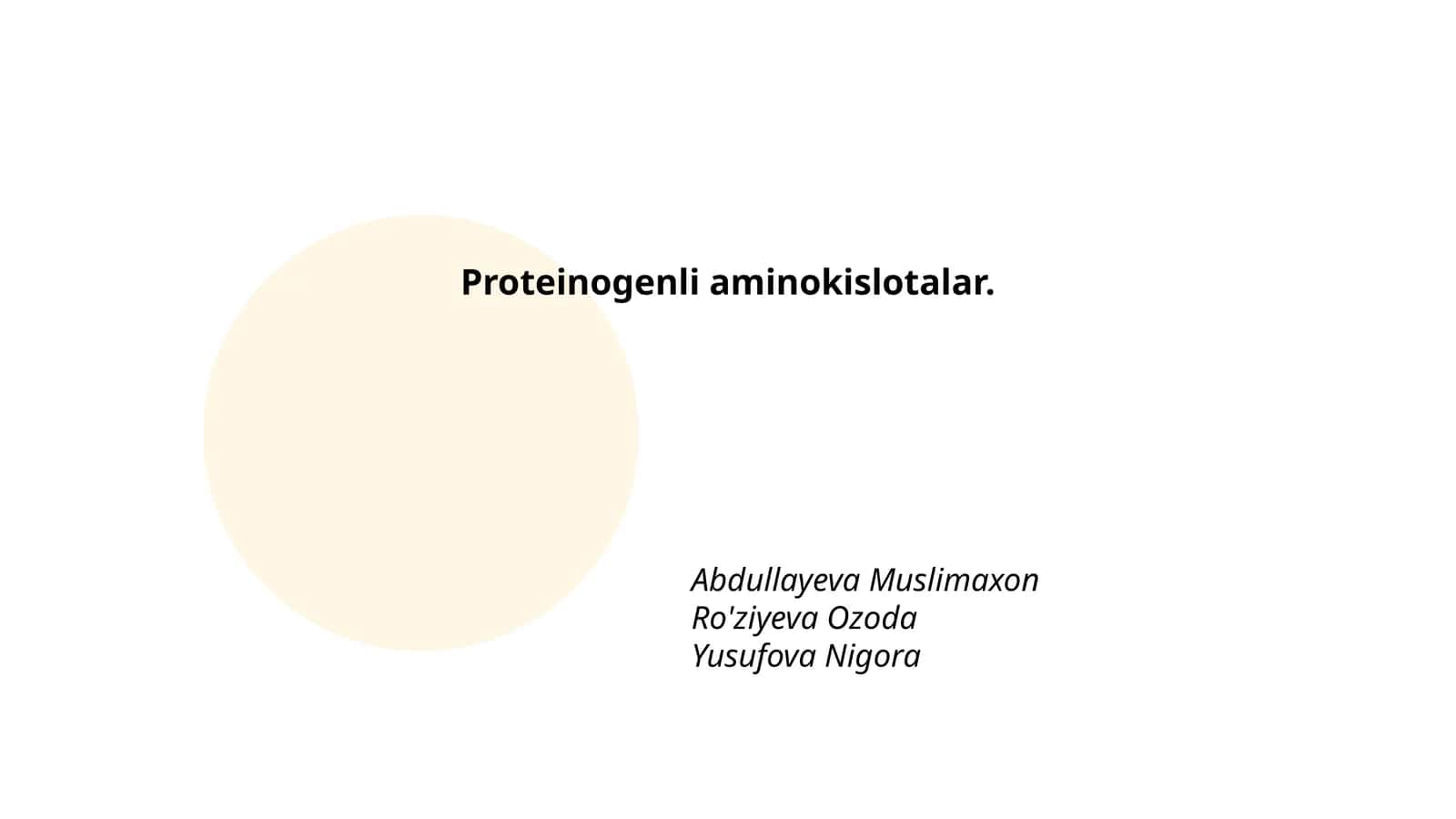 Proteinogenli aminokislotalar 1