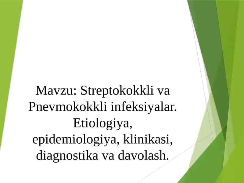 StreptokokklivaPnevmokokkliinfeksiyalar 1