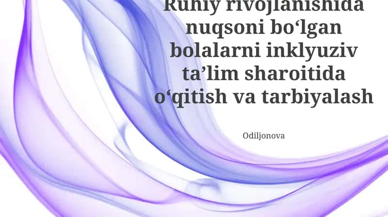 Inklyuziv Ta'lim Muhiti 1