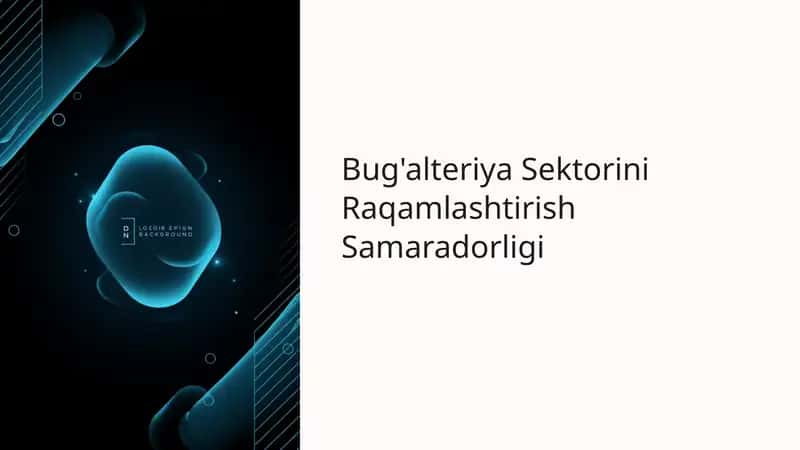 Bug'alteriya Sektorini Raqamlashtirish Samaradorligi 1
