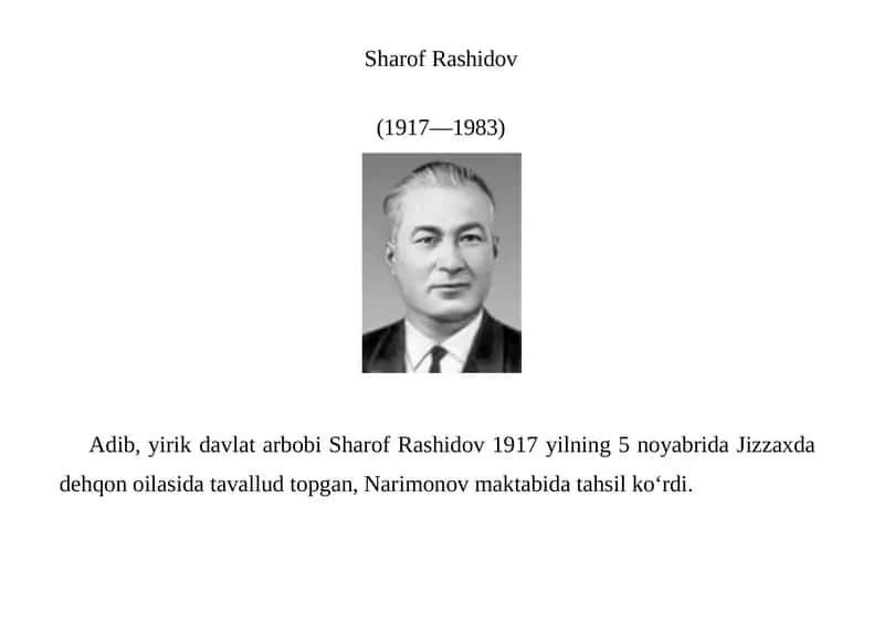 Sharof Rashidov 1